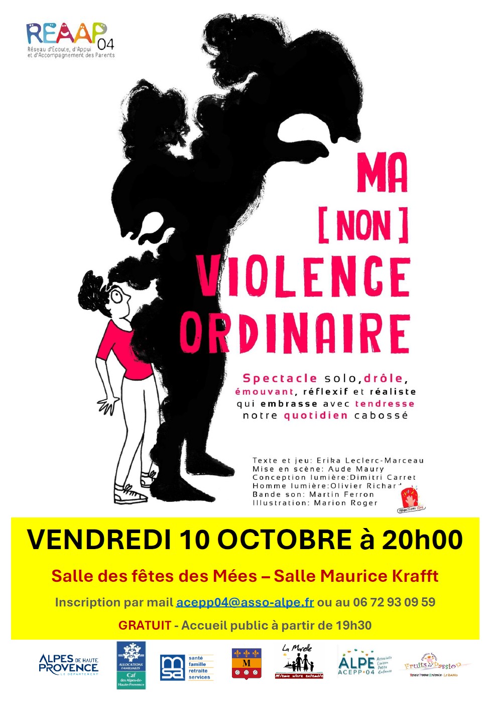 Affiche ma non violence ordinaire 10-10-25