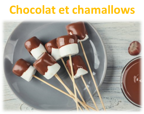 Chocolat et chamallow